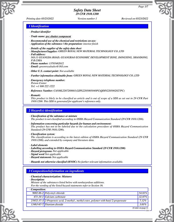 MSDS