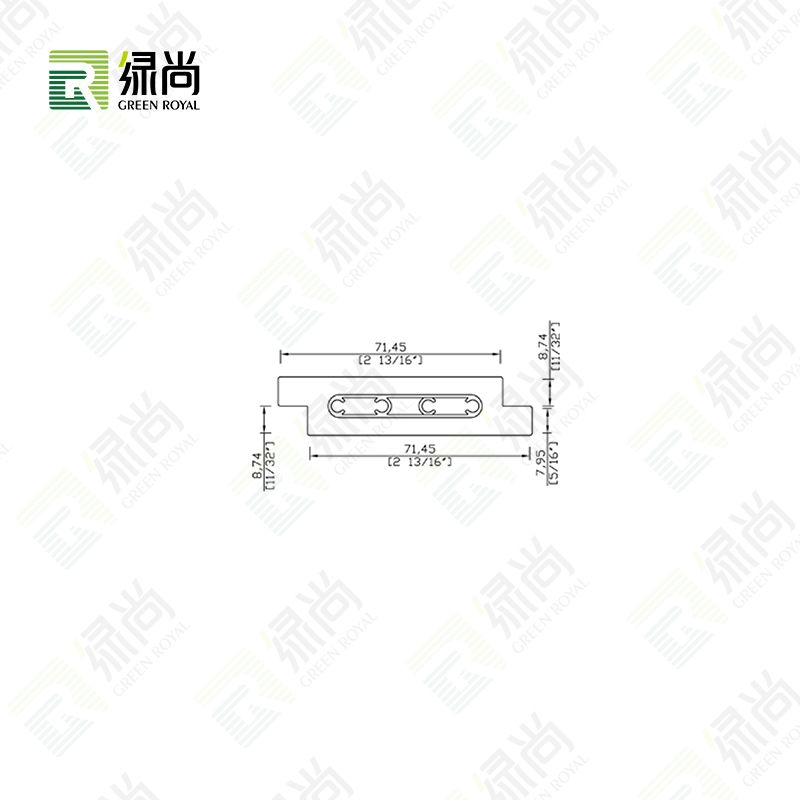 3 1/4″ X 3/4″ Divider Reinforced Rail