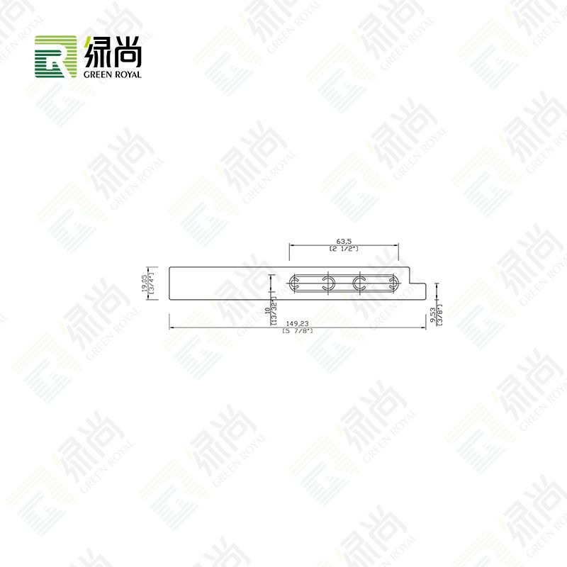 5 7/8″ X 3/4″ Reinforced Rail